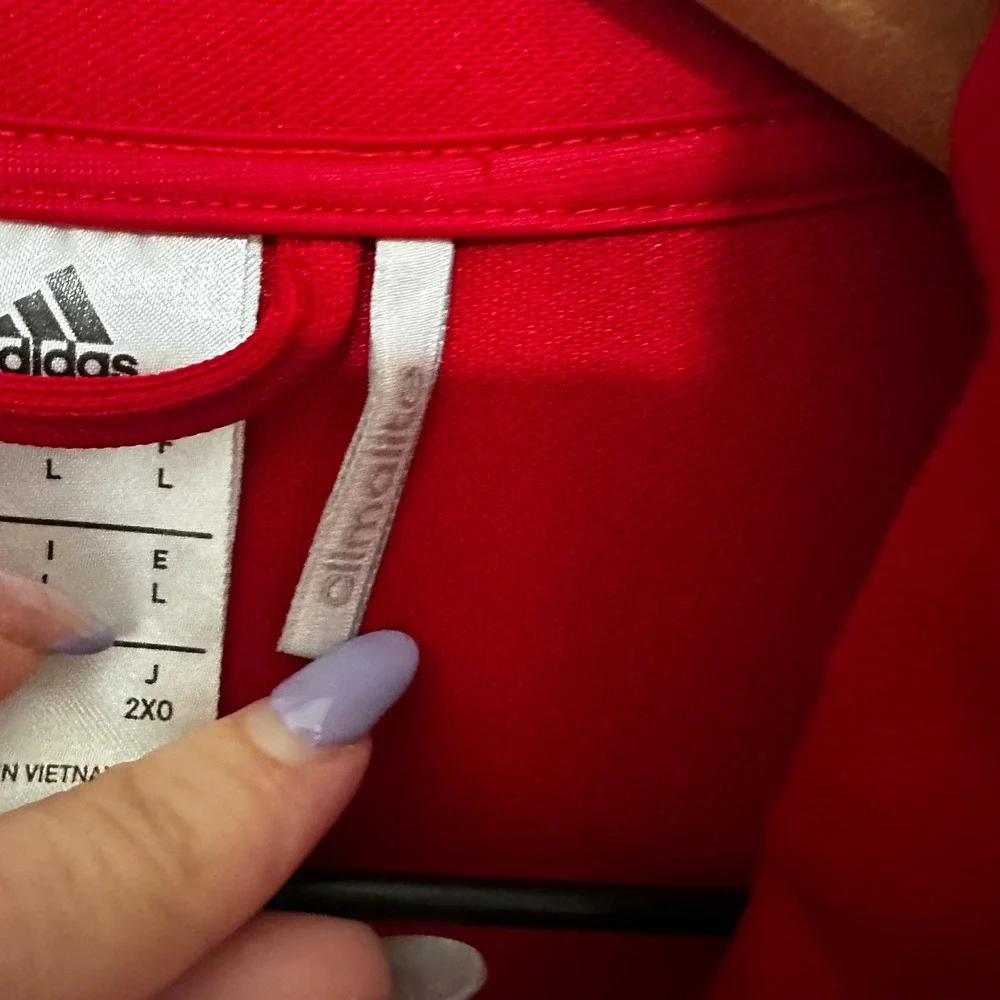 Adidas x NC State | Men's Wolfpack ACC Climalite Red Full Zip Track Jacket, L
